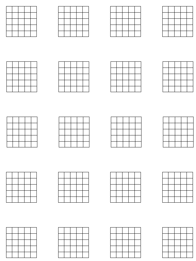 Blank Guitar Chart